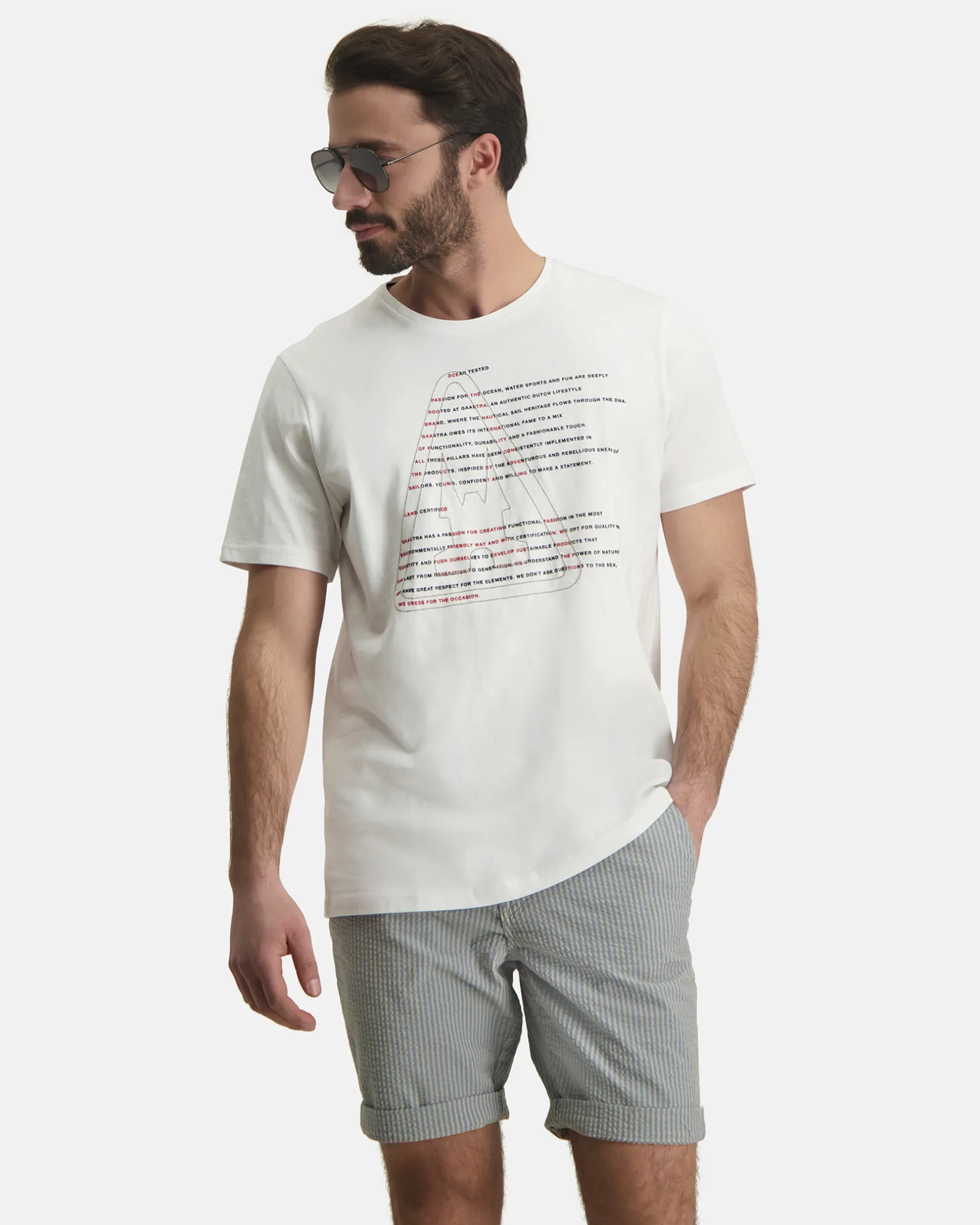 100% Katoenen Warp T-Shirt