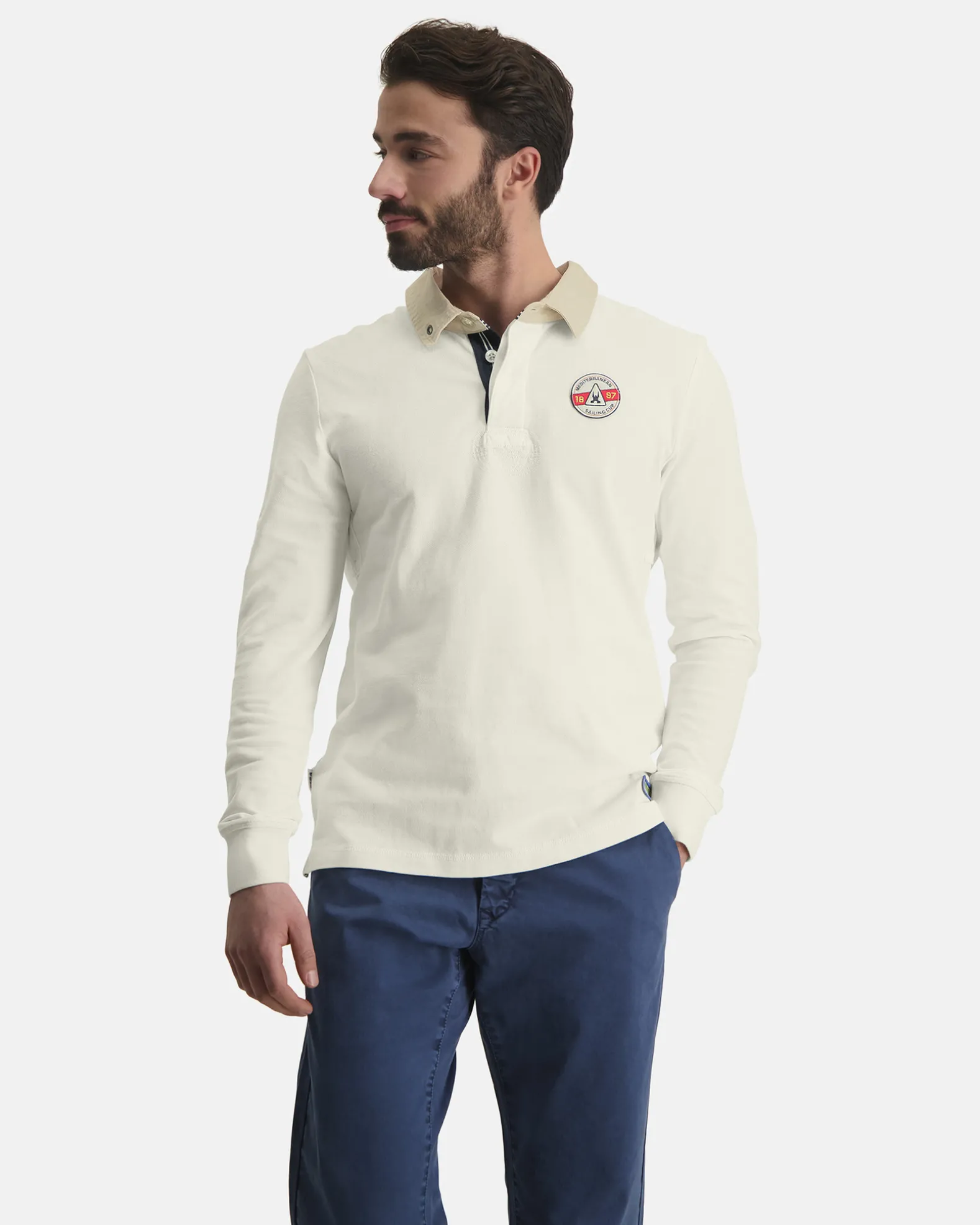 Cayman Rugbyshirt Met Lange Mouwen