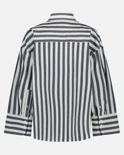 Klassiek Gestreepte Olivia Blouse Van 100% Katoen